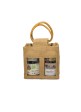 Elegant Business - Corporate gift: Jute Jar Holder - Jute Bag with Organic Italian Miele Sant'Agata Honey