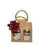 Elegant Business - Corporate gift: Jute Jar Holder - Jute Bag with Organic Italian Miele Sant'Agata Honey